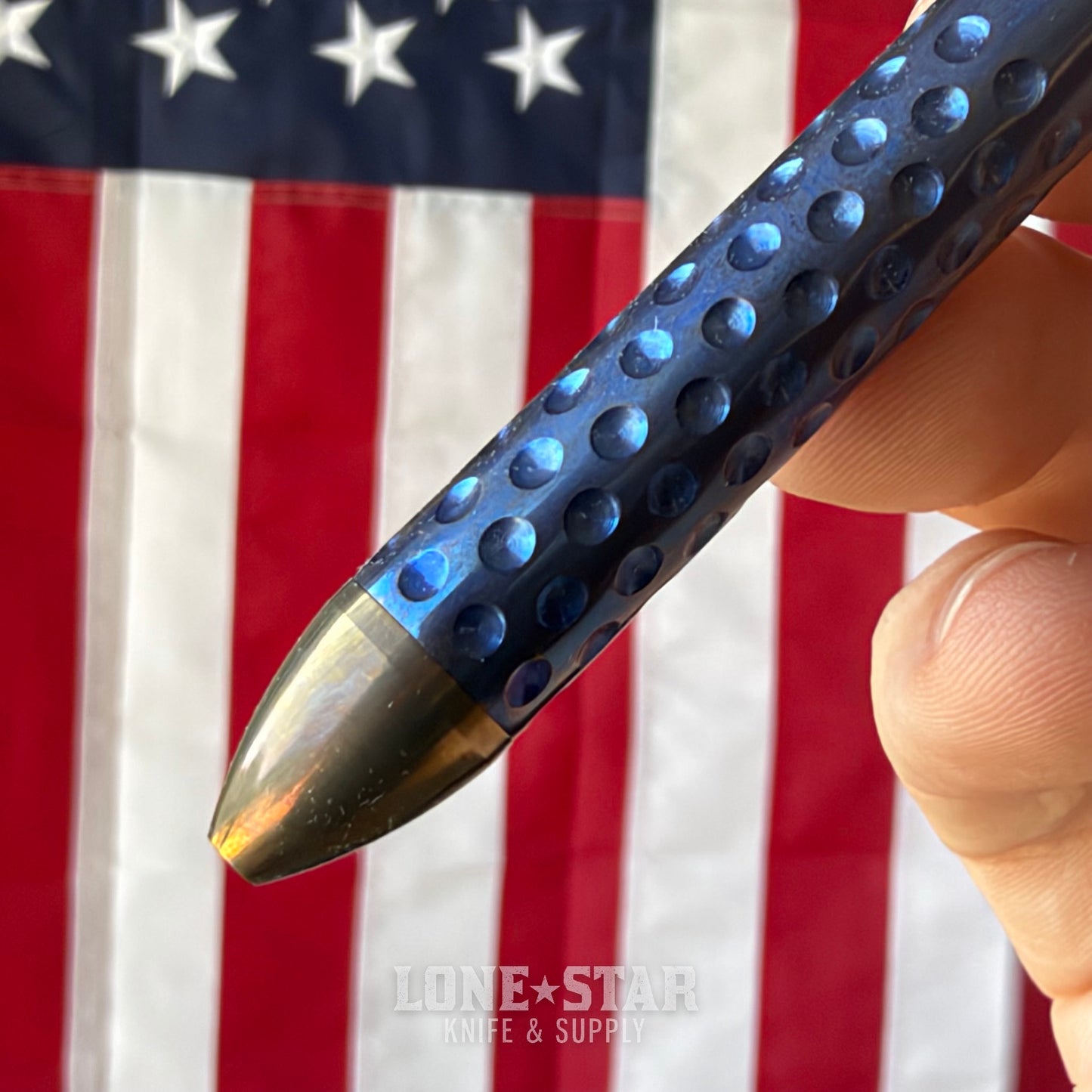 Hypercut MFG Nackt Pen, Machined Titanium Bolt Action, Pilot G2 Refill - Made in USA