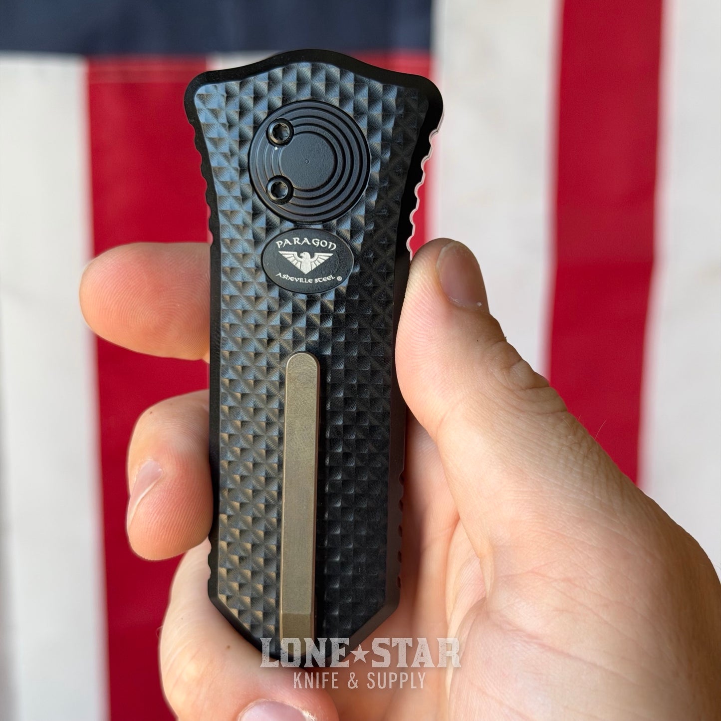 Hypercut MFG x Paragon Oracle, Gravity Razor Knife, Milled Aluminum, Titanium Hardware - Made in USA
