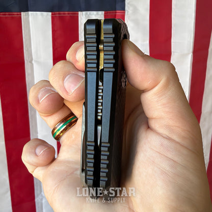 Hypercut MFG x Paragon Oracle, Gravity Razor Knife, Milled Aluminum, Titanium Hardware - Made in USA