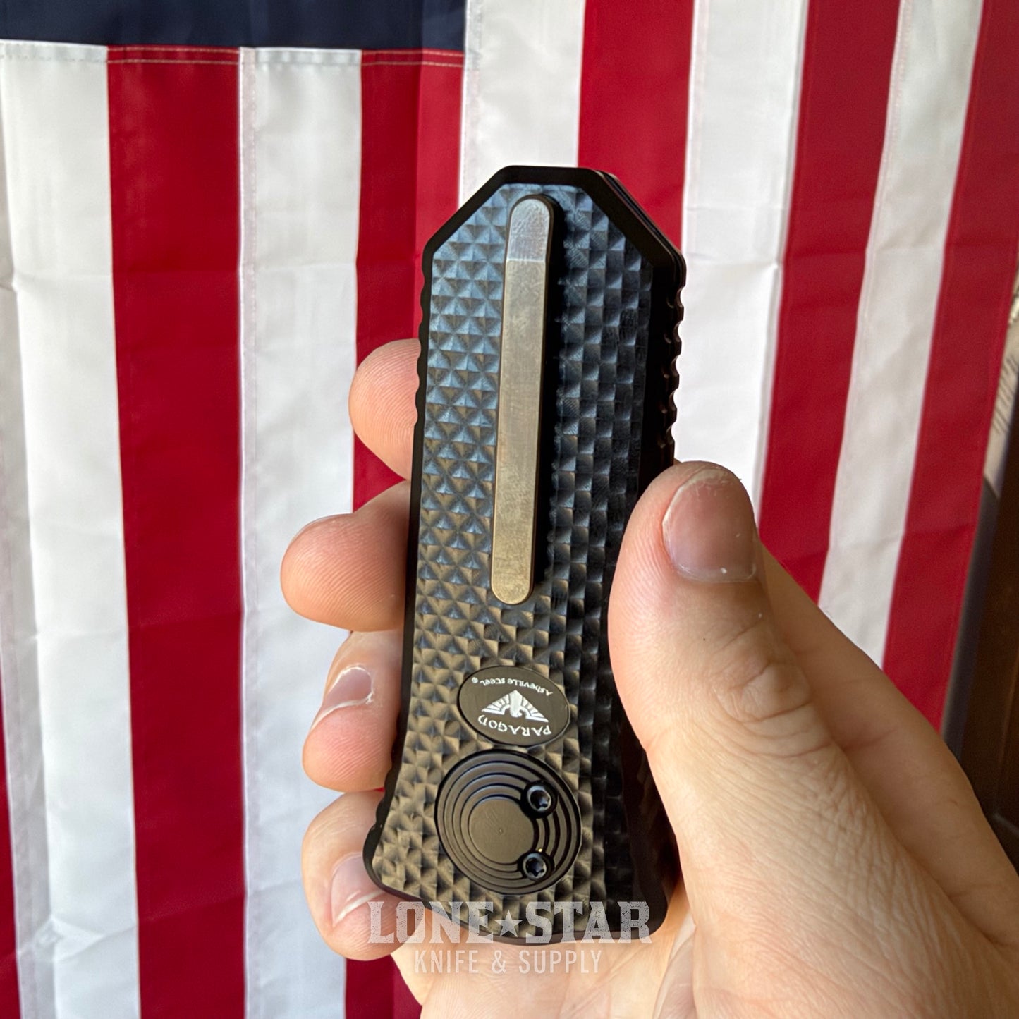 Hypercut MFG x Paragon Oracle, Gravity Razor Knife, Milled Aluminum, Titanium Hardware - Made in USA