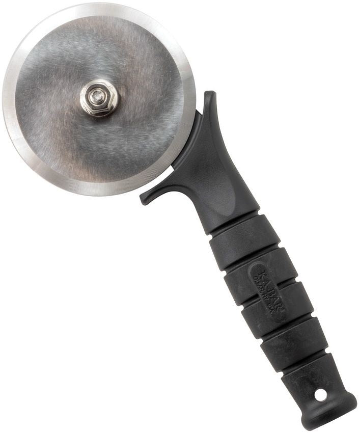 KA-BAR Tactical Pizza Cutter, USA Made Stainless Steel Wheel, Black Handle (9927)