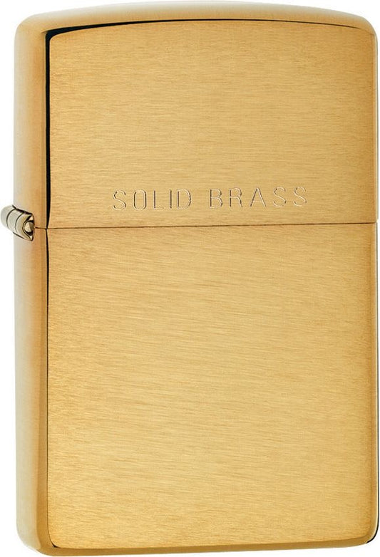 Solid Brass Lighter – Windproof Classic with Patina Finish – Made in USA (ZO10050)