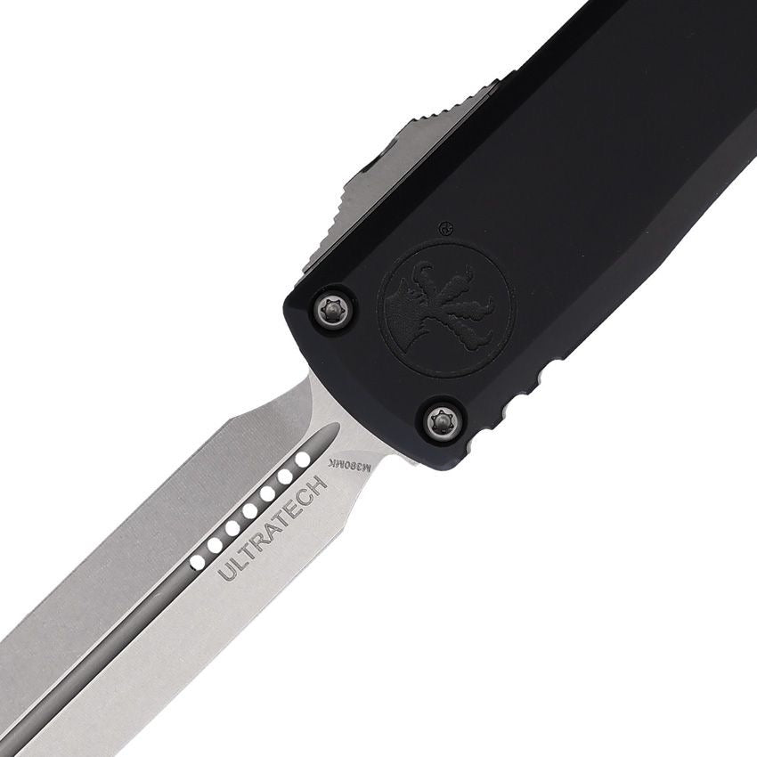 Ultratech Gen III ZBP Knife – Bohler M390MK D/E Dagger Blade, Black Anodized Aluminum Handle – Made in USA (MCT112210)