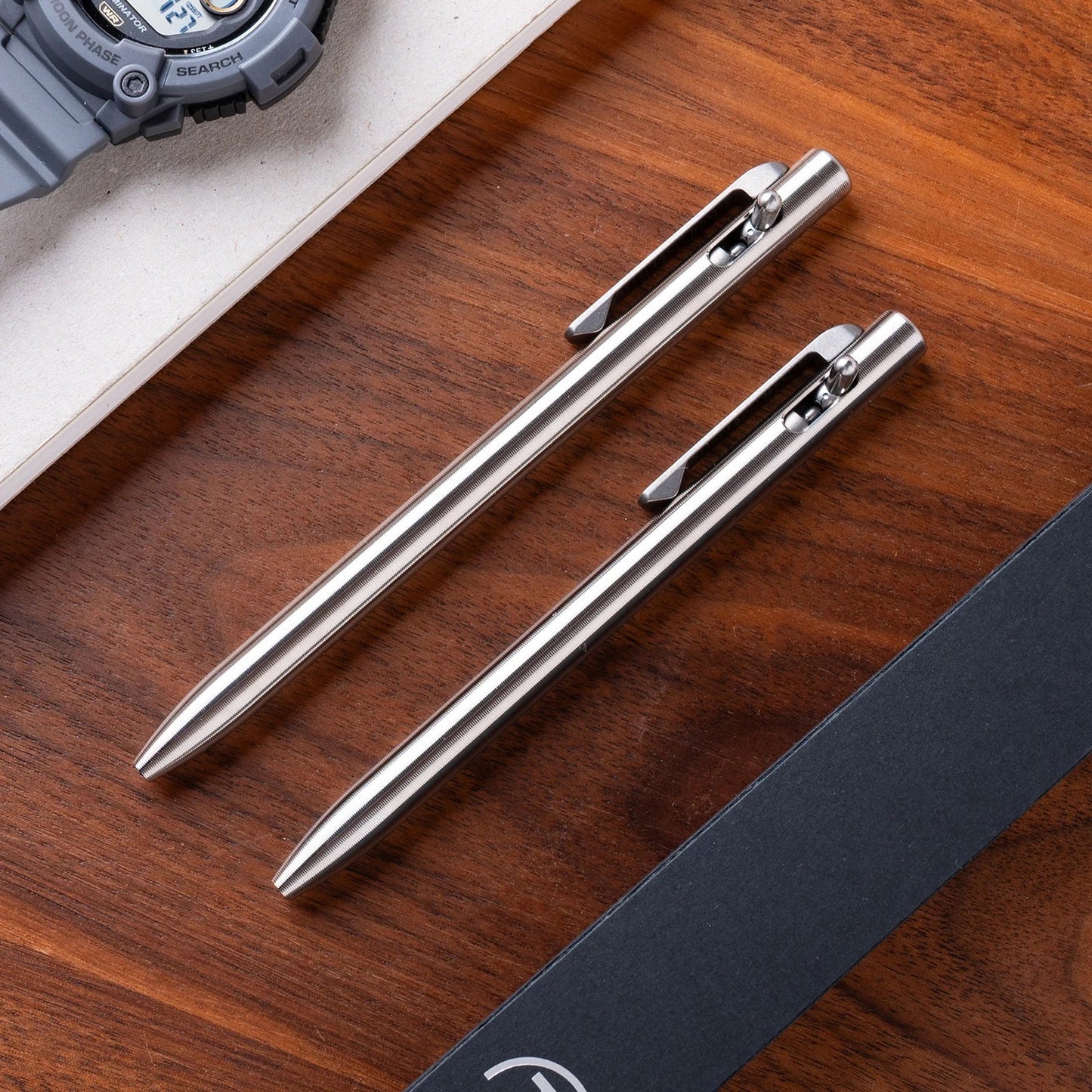 Slim Titanium Switch Pen – Standard Length 5.6″, Slim Diameter (~0.365″) – Made in USA
