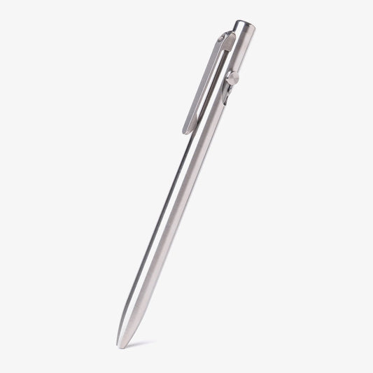 Bolt Action Pen – Slim – Standard Length 5.6″ – Titanium – Made in USA