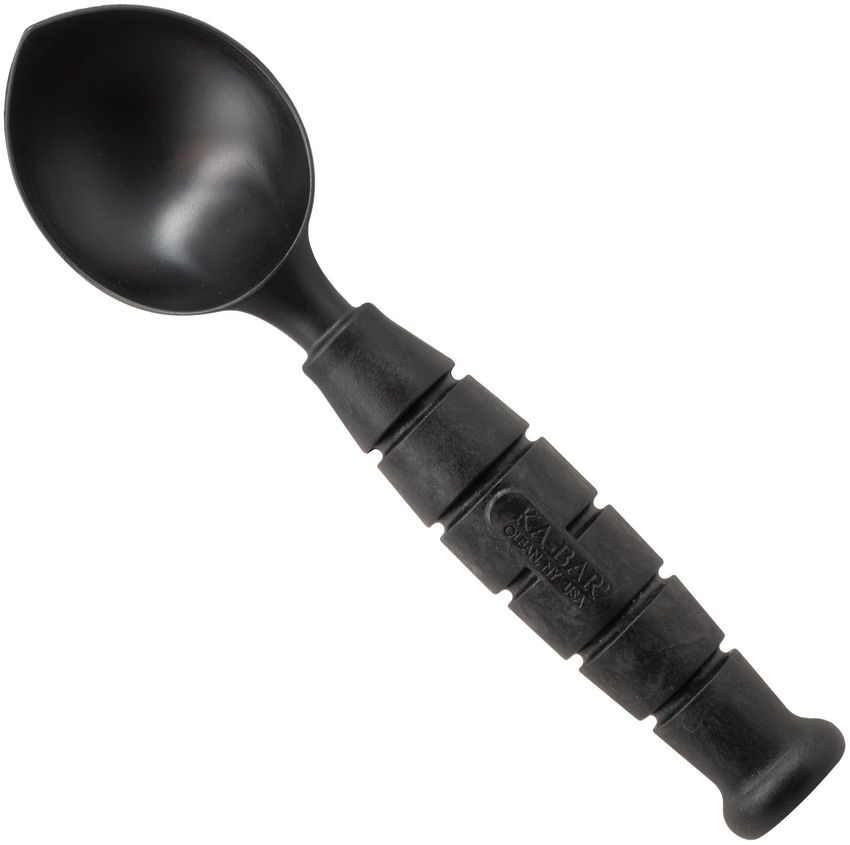 KA-BAR Dessert Destroyer Ice Cream Scoop – Black Creamid, Tactical Handle Design – Made in USA (KA9928)
