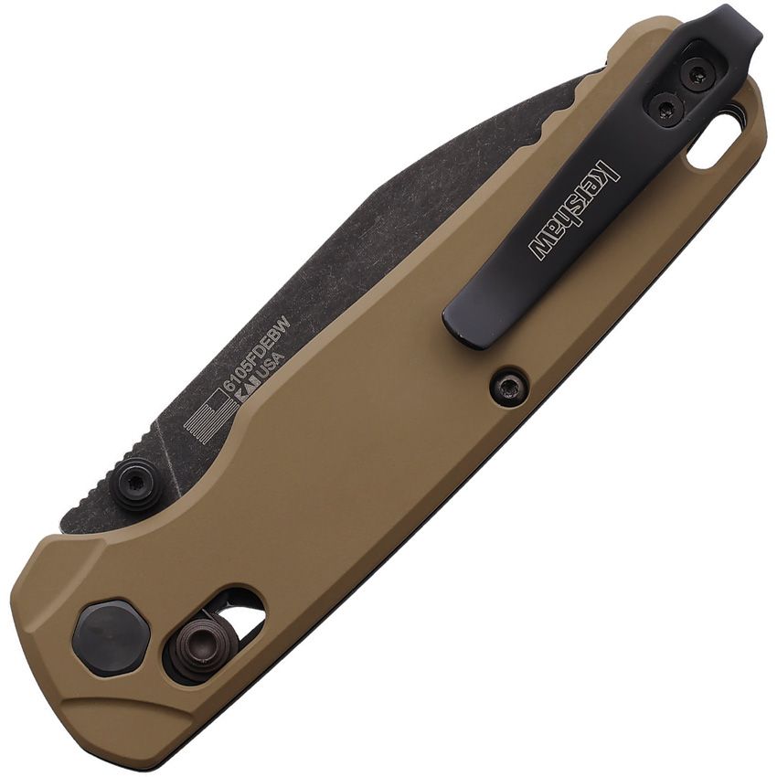 Bel Air MagnaCut DuraLock Knife Brown G10 (3" BlackWash SW)