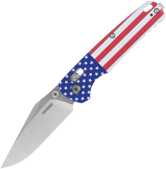Kershaw Bel Air 3.1" DuraLock Folder – Clip Point, CPM MagnaCut, KVT Ball Bearings – Made in USA (KS6106USA)