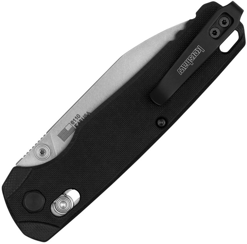 Bel Air XL DuraLock Knife – Black G10 Handle, 3.75″ MagnaCut Reverse Tanto Blade (KS6110)