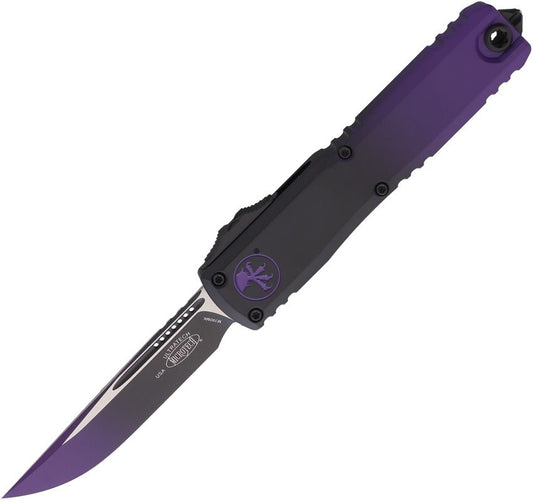 Ultratech Gen III ZBP OTF – Faded Black/Purple Finish, Aluminum Handle, Bohler M390MK Blade – Made in USA (MCT11211FBKPU)