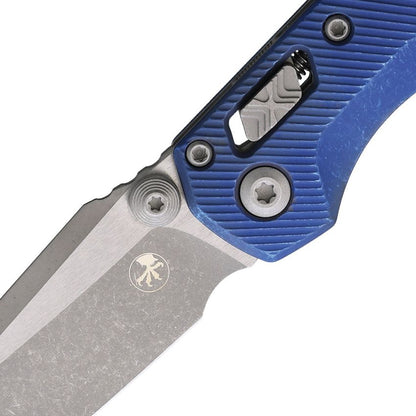 Microtech Marfione Select MSI Mini Knife – 3.25” M390MK Blade, Fluted Titanium, Apocalyptic Finish, Ram-Lok – Made in USA (210M-10APFLMS)