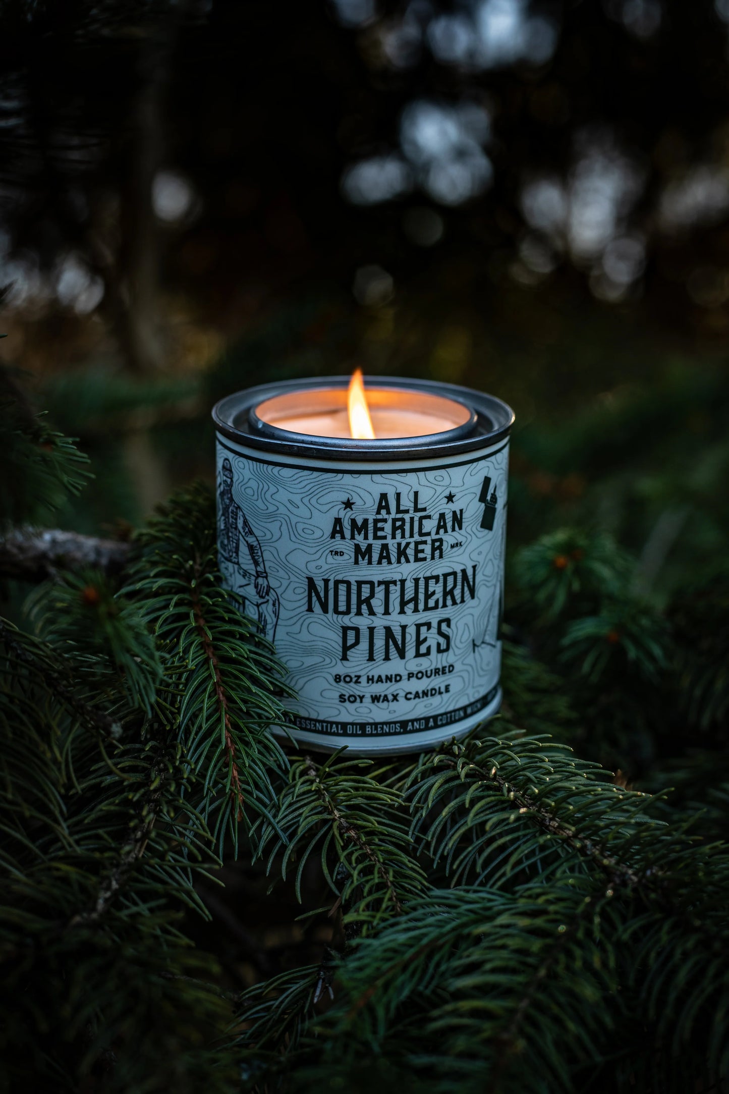 All American Maker Northern Pines Candle