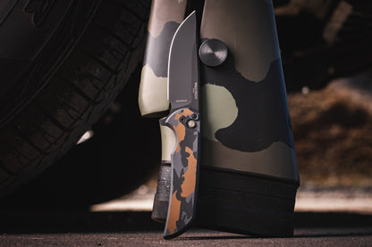 Pro-Tech Mordax, DLC Black MagnaCut, Deluxe Camo Cerakote Handle, CCKS Fall 2026 - Made in USA (CCKSF26.Mordax.2)