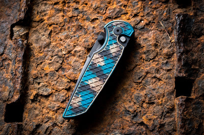 Pro-Tech TR-3 Integrity Knife – “Shipwreck” Anodized Handle, DLC MagnaCut Blade, Manual Thumb Stud, 3.5″ – Made in USA (INT1106-SHIPWRECK)