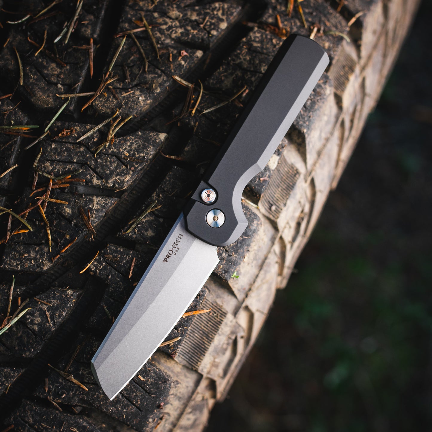 Pro-Tech Slimfoot Auto - BST26 Black / Stonewash Magnacut