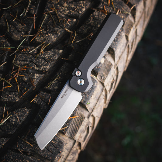 Pro-Tech Slimfoot Auto - BST26 Black / Stonewash Magnacut