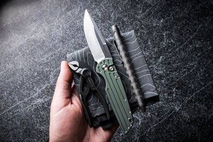 Pro-Tech Tactical Response 3 - BST26 Grooved Green / Stonewash 154-CM