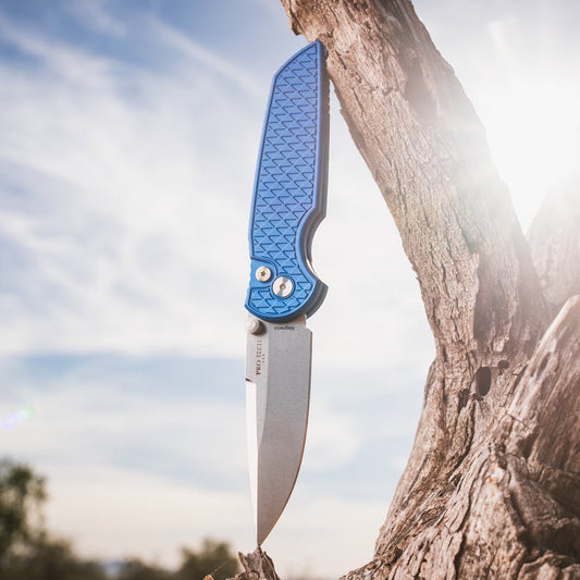 Pro-Tech TR-3 Integrity Manual - BST26 Relic Blue / Stonewash Magnacut