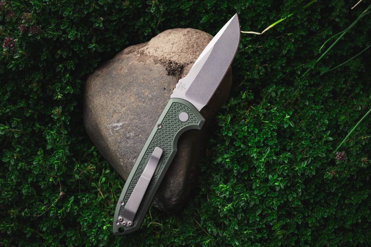 Pro-Tech Rockeye Auto - Green Aluminum, CPM-MagnaCut - Made in USA (LG3105-Green)