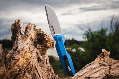 Pro-Tech Vero Synapse 2 - Blue Aluminum, CPM-MagnaMax Auto - Made in USA (VERO2101-Blue)