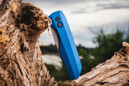 Pro-Tech Vero Synapse 2 - Blue Aluminum, CPM-MagnaMax Auto - Made in USA (VERO2101-Blue)