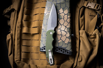 Pro-Tech Tactical Response 4 Auto - Solid Green Aluminum, Stonewash CPM-MagnaMax, 4in Saber Grind - Made in USA (T4101 MM Green)