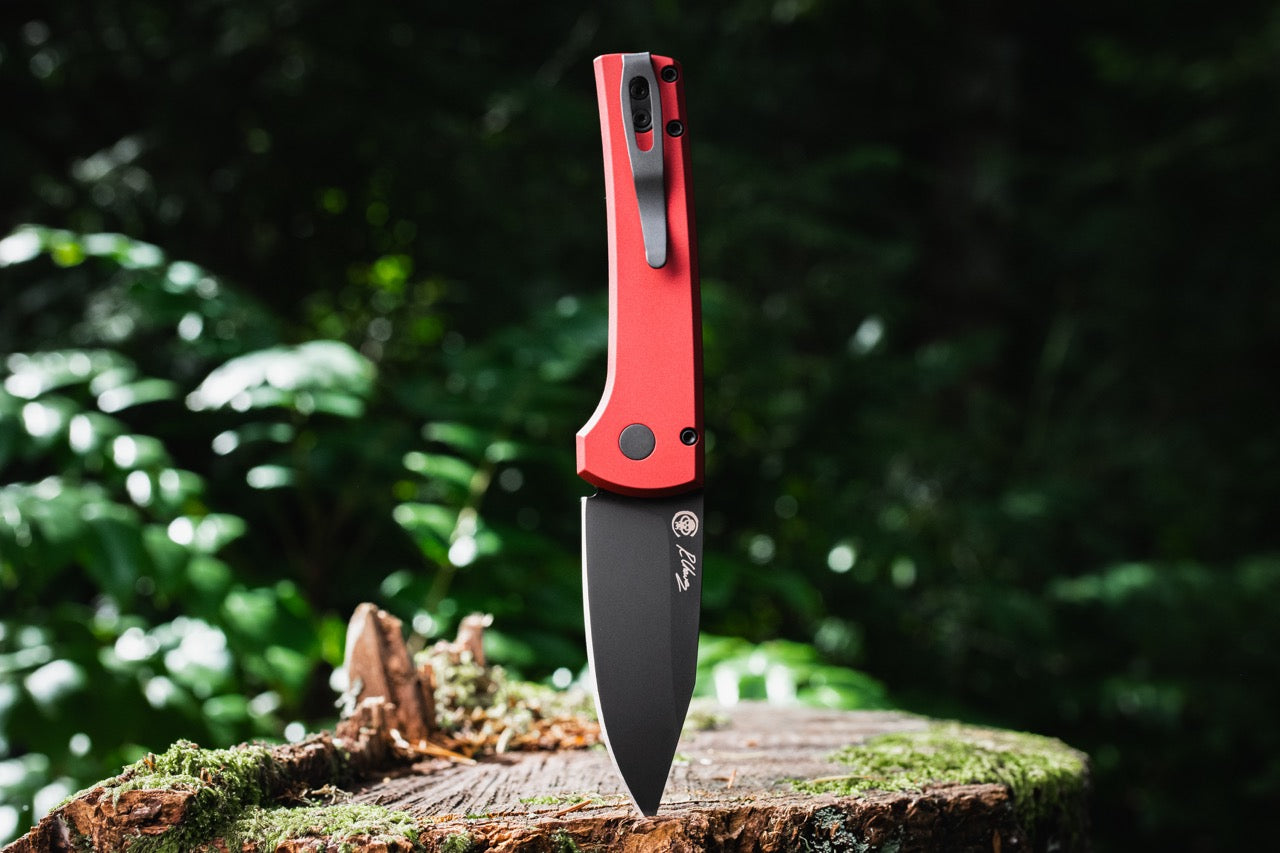 Pro-Tech Scapegoat Compact Auto Knife – Red Aluminum, MagnaMax DLC, Automatic – Made in USA (RCS1103-Red)
