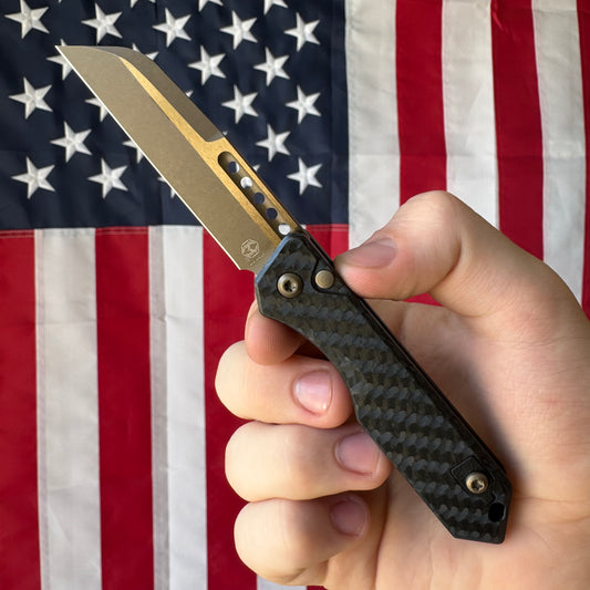 Heretic Jinn Auto - Bronze MagnaCut, Carbon Fiber Chassis - Made in USA (H113-7A-CF)