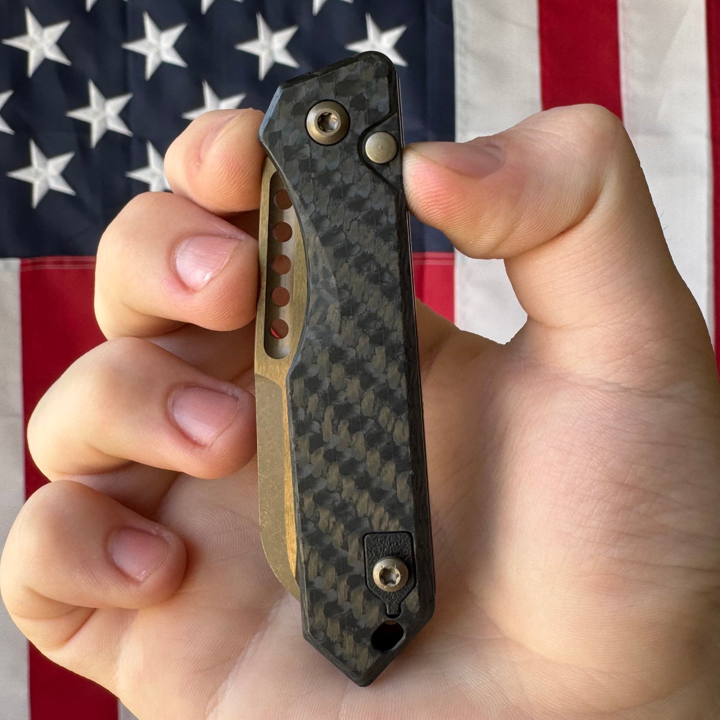 Heretic Jinn Auto - Bronze MagnaCut, Carbon Fiber Chassis - Made in USA (H113-7A-CF)