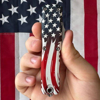 Microtech USA 250 UTX-85 Single Edge OTF - Apocalyptic M390MK - Made in USA (12314-10APS-4J250)