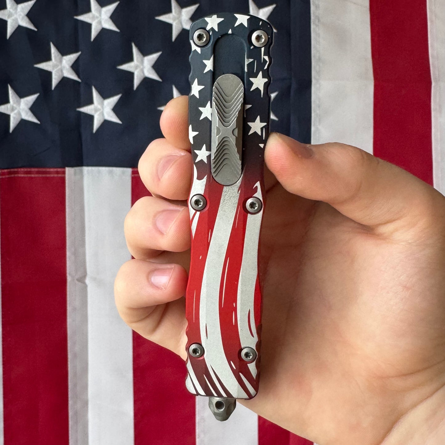 Microtech Dirac Delta OTF - Apocalyptic M390MK Dagger, 250th Anniversary Signature Series - Made in USA (227-10APS-4J250)