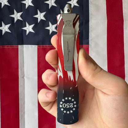 Microtech Dirac Delta OTF - Apocalyptic M390MK Dagger, 250th Anniversary Signature Series - Made in USA (227-10APS-4J250)
