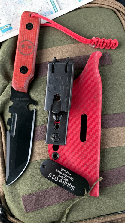 SMW Squire V2 Fixed Blade Knife, 7.5 inch 8670 High Carbon Steel, Hand Finished and Serialized – Made in USA