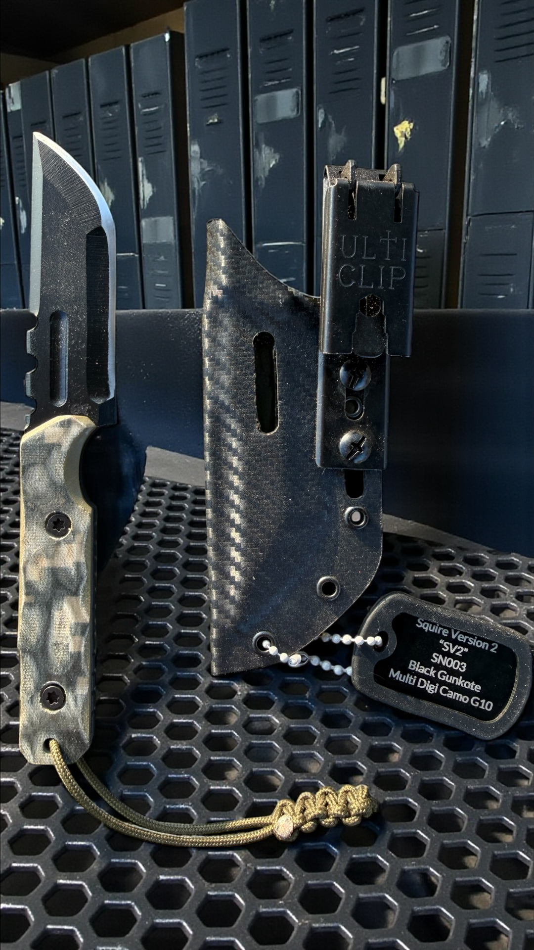 SMW Squire V2 Fixed Blade Knife, 7.5 inch 8670 High Carbon Steel, Hand Finished and Serialized – Made in USA