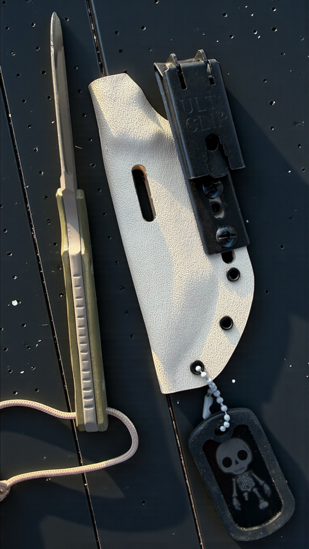 SMW Squire V2 Fixed Blade Knife, 7.5 inch 8670 High Carbon Steel, Hand Finished and Serialized – Made in USA