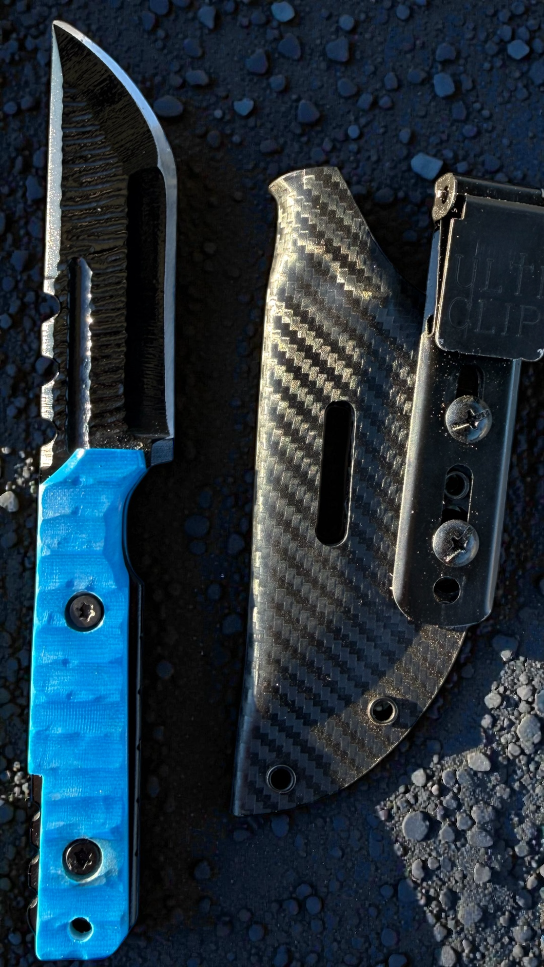 SMW Squire V2 Fixed Blade Knife, 7.5 inch 8670 High Carbon Steel, Hand Finished and Serialized – Made in USA