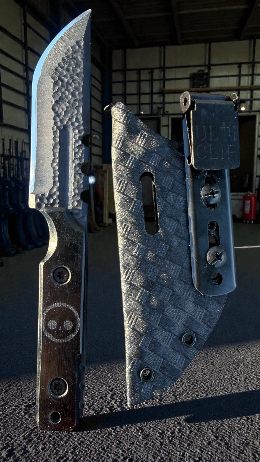 SMW Squire V2 Fixed Blade Knife, 7.5 inch 8670 High Carbon Steel, Hand Finished and Serialized – Made in USA