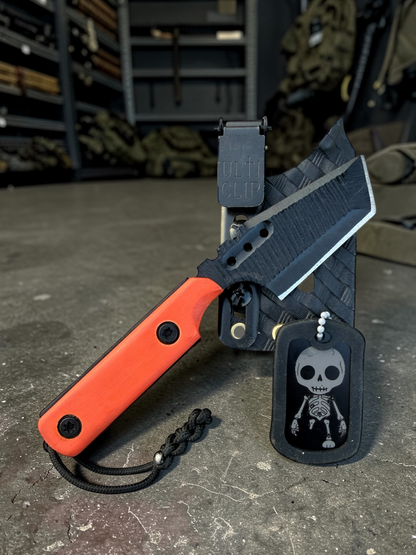Severed Metal Works Zealot Fixed Blade – 2.5” Tanto Blade, 80CrV2 Steel, Micarta Scales – Made in USA