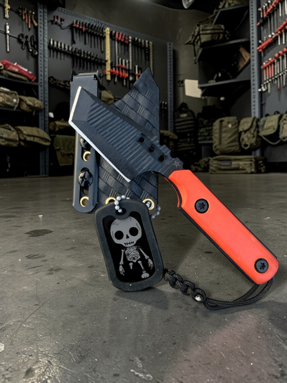 Severed Metal Works Zealot Fixed Blade – 2.5” Tanto Blade, 80CrV2 Steel, Micarta Scales – Made in USA