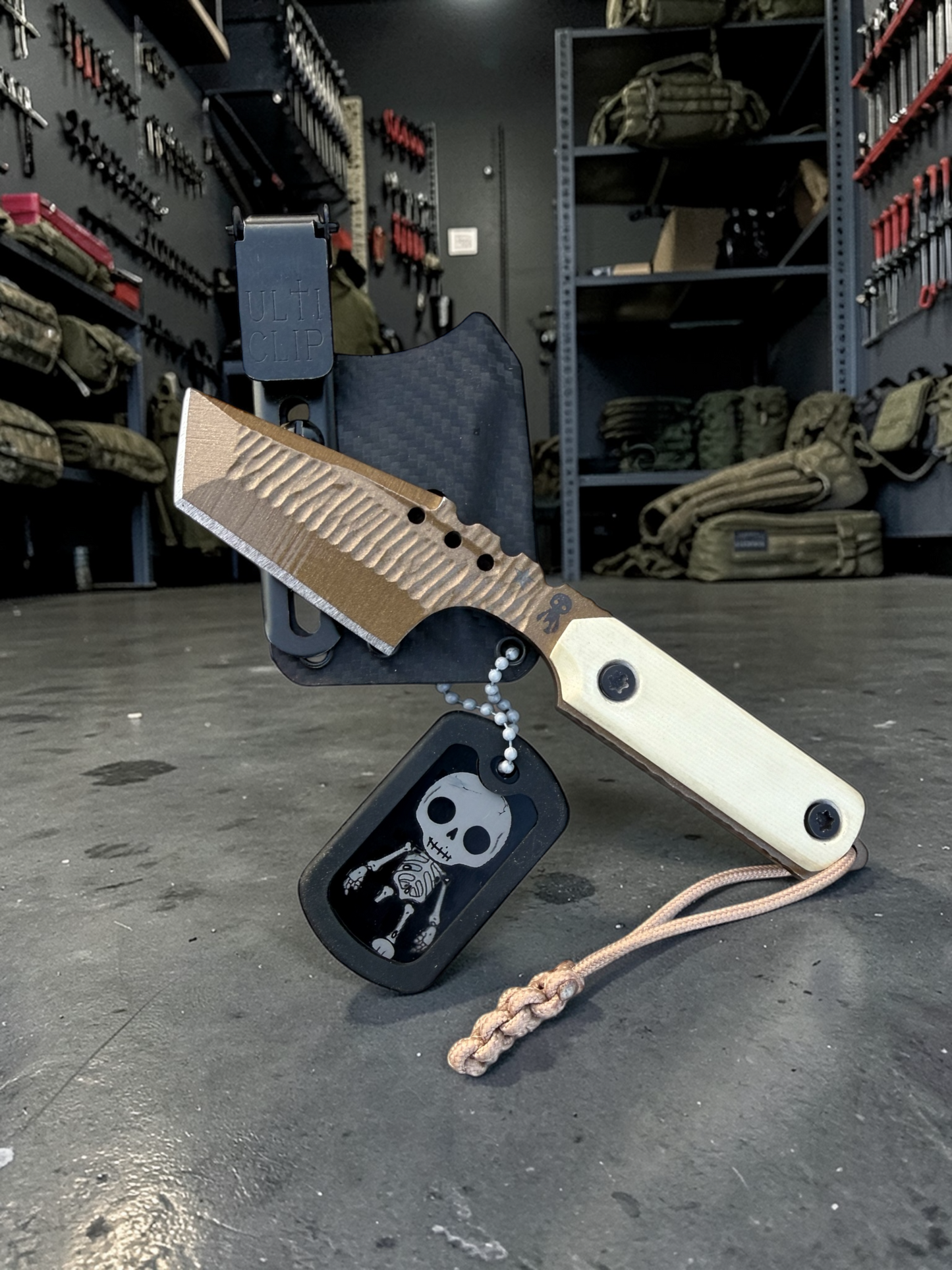 Severed Metal Works Zealot Fixed Blade – 2.5” Tanto Blade, 8670 Steel, Micarta Scales – Made in USA