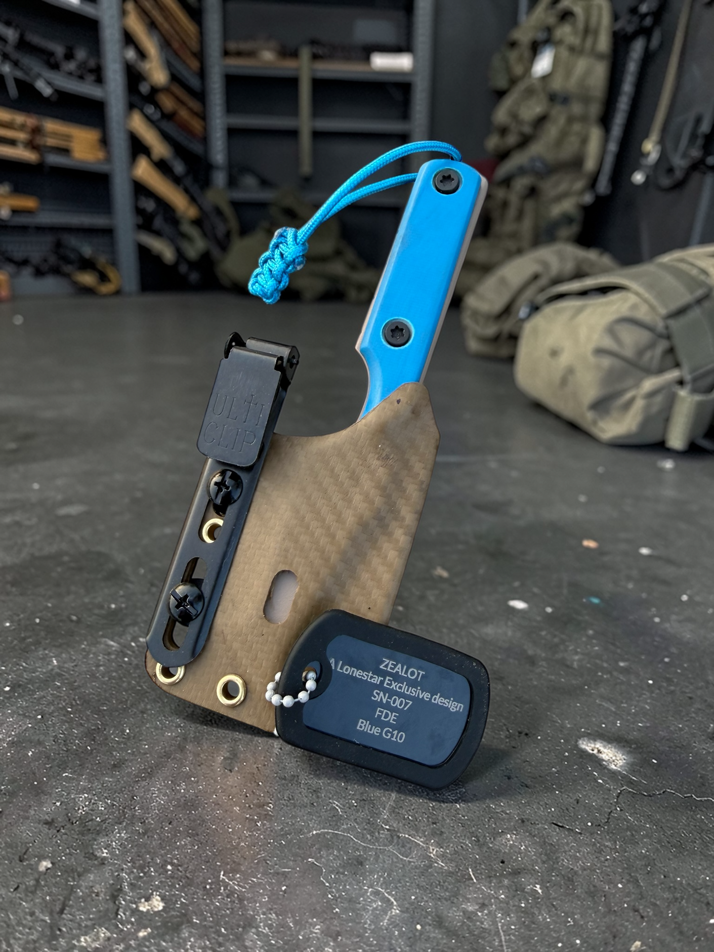 Severed Metal Works Zealot Fixed Blade – 2.5” Tanto Blade, 8670 Steel, Micarta Scales – Made in USA