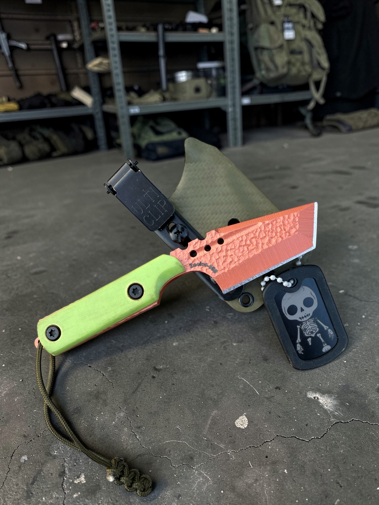 Severed Metal Works Zealot Fixed Blade – 2.5” Tanto Blade, 8670 Steel, Micarta Scales – Made in USA