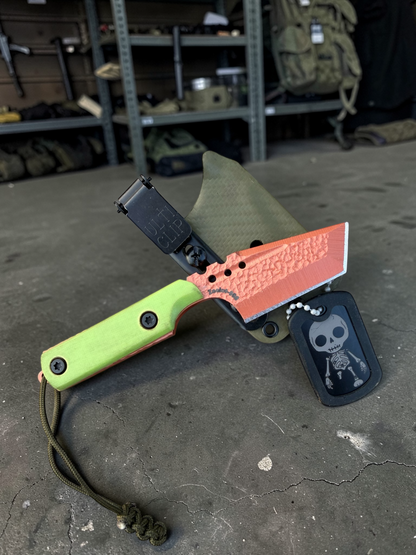 Severed Metal Works Zealot Fixed Blade – 2.5” Tanto Blade, 80CrV2 Steel, Micarta Scales – Made in USA