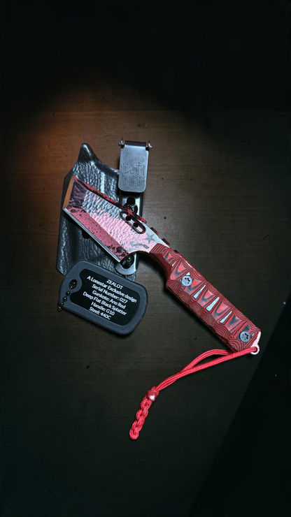 Severed Metal Works Zealot 2.5" Fixed Blade, 440C Stainless Tanto, Gunkote Finish, Kydex Sheath with UltiClip, Made in USA (SMW-ZEALOT-440C)
