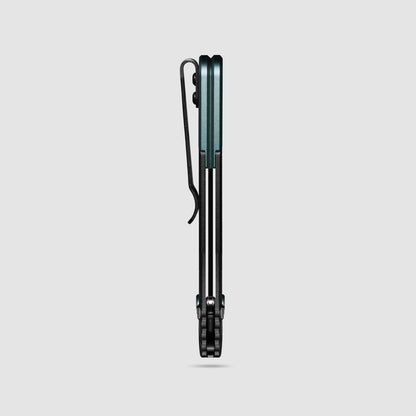 Benchmade Bugout Vapyr 3.25" AXIS Lock – Black Aluminum, MagnaCut Black Cerakote, Taiga Green Accents – Made in USA (534BK)