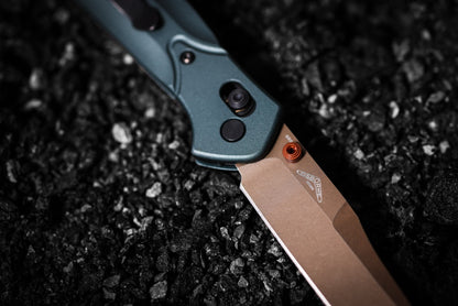 The Back Door: Benchmade Osborne - S90V Reverse Tanto, Taiga Green Aluminum - Made in USA (940FE-2601) (Trade In)