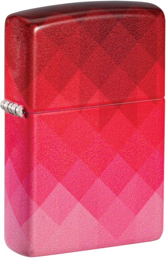 Zippo Ombre Pixel Lighter – 540 Color Process, Red to Pink Gradient – Made in USA (ZO58014)