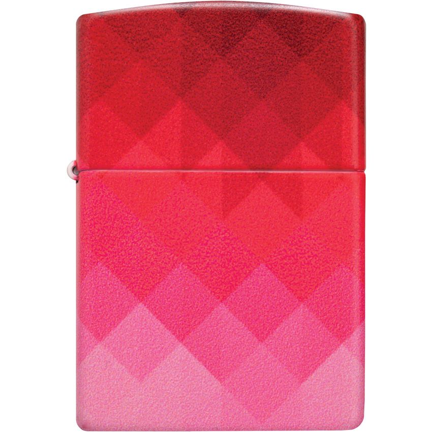 Zippo Ombre Pixel Lighter – 540 Color Process, Red to Pink Gradient – Made in USA (ZO58014)