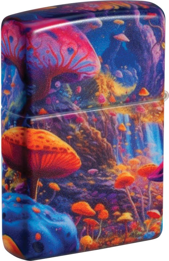 Zippo Mushroom Forest Lighter – Classic Windproof Design – Made in USA (ZO76088)