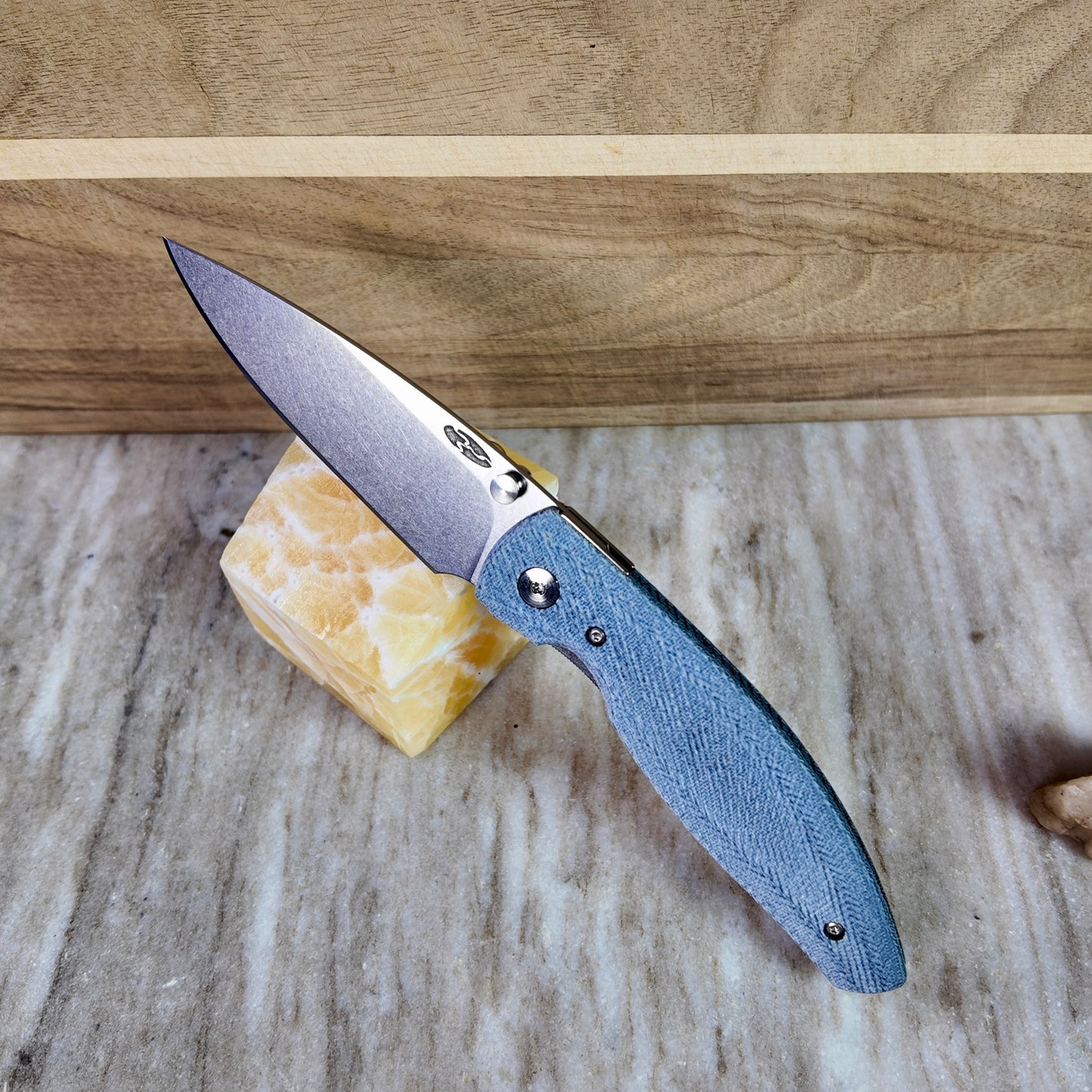 TRM ATOM Micarta Series, Liner Lock, 3.5″ Magnacut Blade, Made in USA